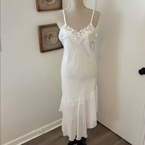 Vintage Linea Donatella Ethereal White Bridal Beaded Slip
